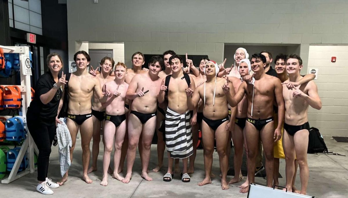 Dragons Water Polo Team after winning 17-4 against North Forney and claiming the first place district title.