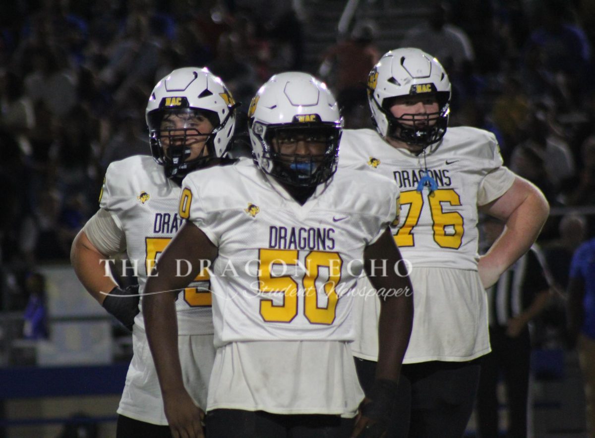 Dragons offense on the field at Friday's game against the Jacksonville Indians.